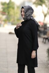 Büyük Beden Nervür Detay Tunik