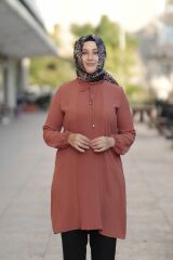 Büyük Beden Nervür Detay Tunik