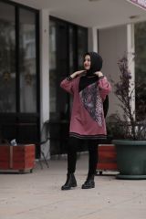 Buyük Beden Yılan Desen Tunik