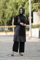 Büyük Beden Simli Tunik Pantolon Takım