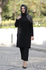 Taş Baskı Detay Tunik