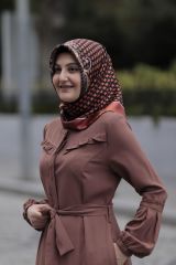 Cepli Fırfır Detay Pardesü