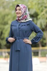 Cepli Fırfır Detay Pardesü