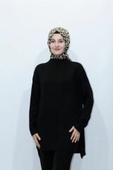 Pantolon Paçası Lastikli Triko Kazak Takım