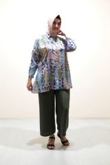 Dijital Baskı Tunik Pantolon Takım