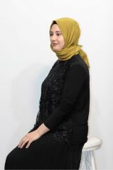 BÜYÜK BEDEN ÖNÜ KOMPLE GÜPÜRLÜ KOLLU BLUZ TUNİK
