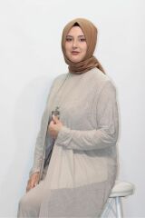 BÜYÜK BEDEN JAKAR VENEZİA KOLYELİ CEKETLİ ELBİSE İKİLİ TAKIM
