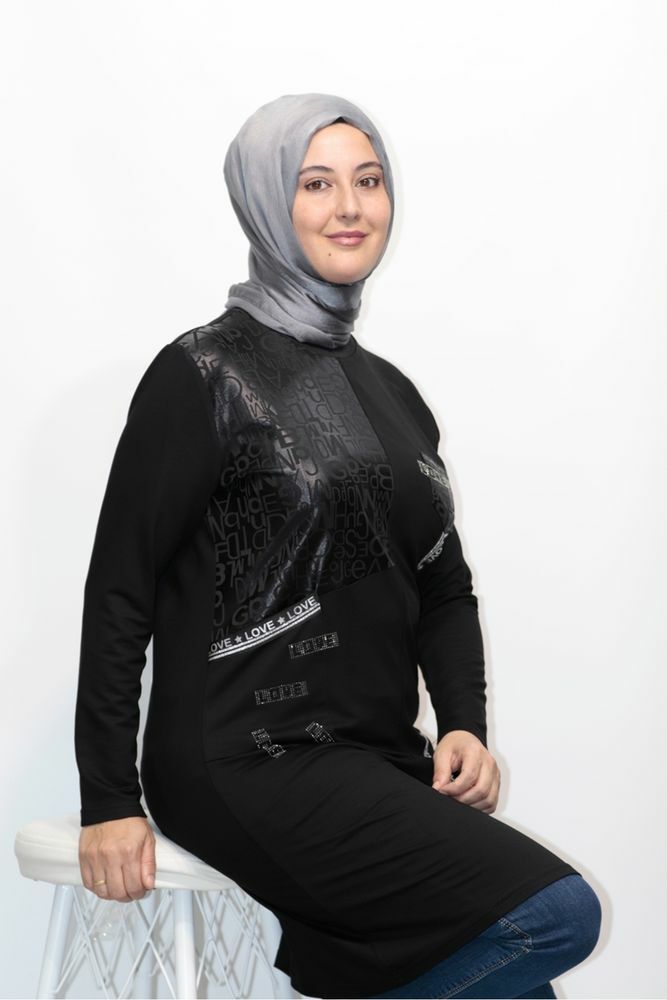 VARAKLI GARNİLİ ŞERİT AKSESUAR TAŞLI WORTEX TUNİK
