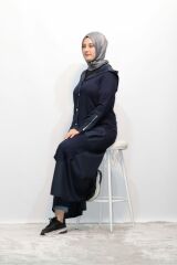 BÜYÜK BEDEN PARAŞÜT GARNİLİ KAPÜŞONLU DÜĞMELİ WORTEKS GİY ÇIK KAP