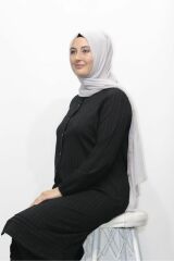 JAKAR NERVÜRLÜ DÜĞMELİ TUNİK PANTOLON İKİLİ TAKIM