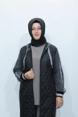 Büyük Beden Cepli Önü Kapitone Fermuarlı Ikili Takım