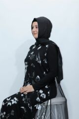 Çiçek Desen Abiye Elbise