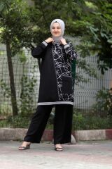 Zebra Baskılı Tunik Pantolon Ikili Takım