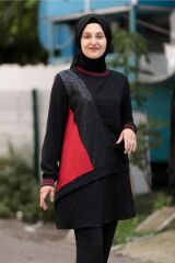 Parçalı Tunik Pantolon Ikili Takım