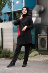 Parçalı Tunik Pantolon Ikili Takım