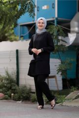 Parçalı Tunik Pantolon Ikili Takım