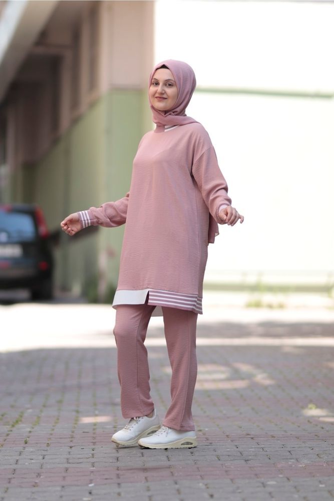 Klasic Dubai Tunik Pantolon Ikili Takım