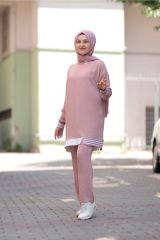 Klasic Dubai Tunik Pantolon Ikili Takım