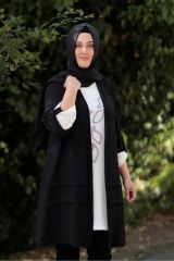 Büyük Beden Baskı Detay Içlik Ceket Ikili Takım