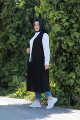 Büyük Beden Şifon Piliseli Sandy Yelek