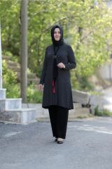 Büyük Beden Puantiye Baskılı Penye Ikili Takım