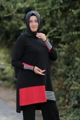 Büyük Beden Merserize Soğuk Rayon Iplik Intersiye Tunik Pantolon Ikili Takım