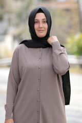 Merserize Soğuk Rayon Iplik Perfect Düğmeli Kısa Hırka Triko Giy Çık