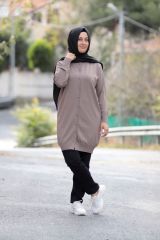 Merserize Soğuk Rayon Iplik Perfect Düğmeli Kısa Hırka Triko Giy Çık