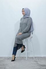 Büyük Bedenmerserize Soğuk Rayon Iplik Perfect Düğmeli Hırka Triko Giy Çık