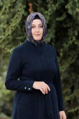 Büyük Beden Spor Belden Bağlamalı Ferace
