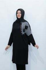 Garni Şeritli Penye Pantolon Ikili Takım