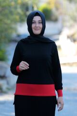 Büyük Beden Merserize Soğuk Rayon Iplik Perfect Piliseli Etek Bluz Ikili Takım