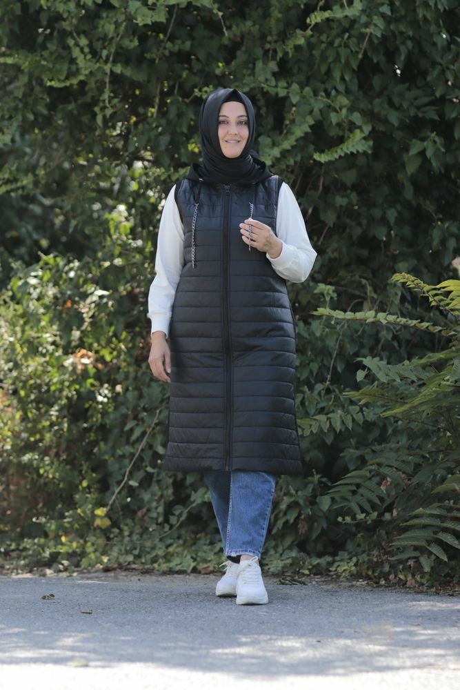 Büyük Beden Kapitone Spor Yelek