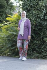 Çiçek Desen Tunik Pantolon İkili Takım