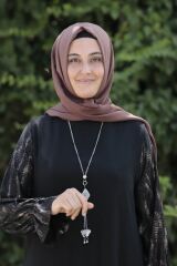 Şifon Kolyeli Tunik Pantolon İkili Takım