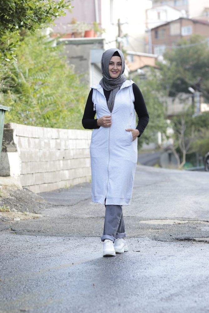 Kadın Kapüşonlu Spor Yelek