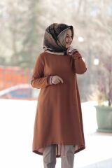 Kadın Lacivert Büyük Beden Spor Tunik